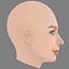 Emilia McCarthy Head - No Hair - Low poly head for game