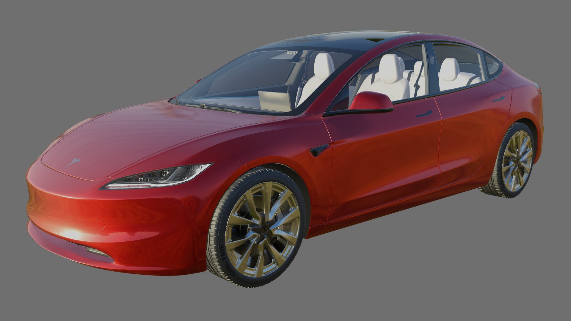 3D Model Tesla Model 3 2024 TurboSquid 2146260