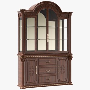 Wooden Dining Cabinet Cupboard 3D model