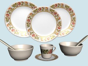 Melamine Dining Set 01