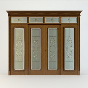 Doors with stained glass(1)