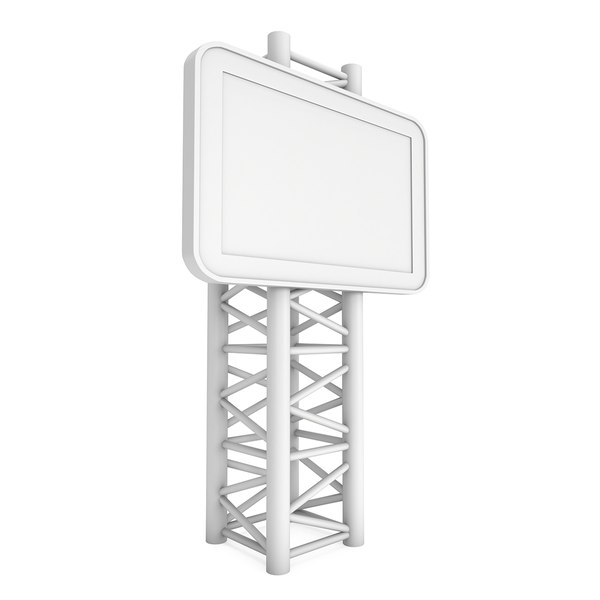 3D lcd screen stand blank