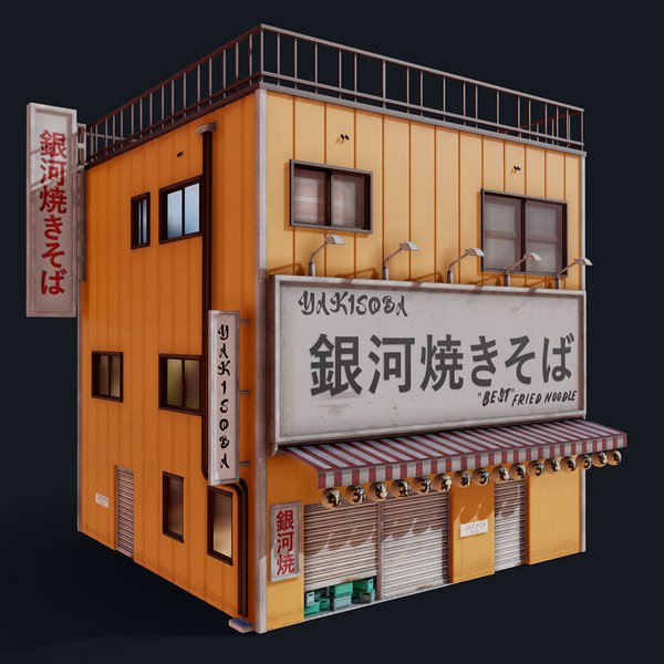 Japanese Yakisoba shop 3D model