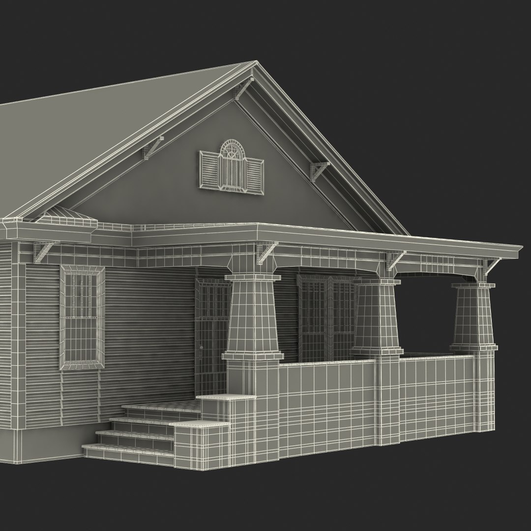 Bungalow House C4d
