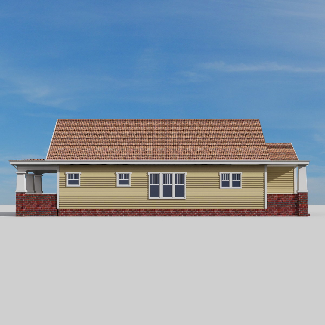 Bungalow House C4d