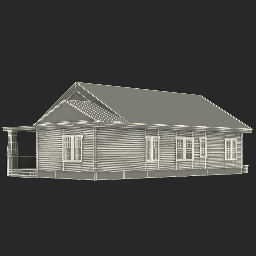 Bungalow House C4d