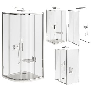 shower cabins ravak blix 3D