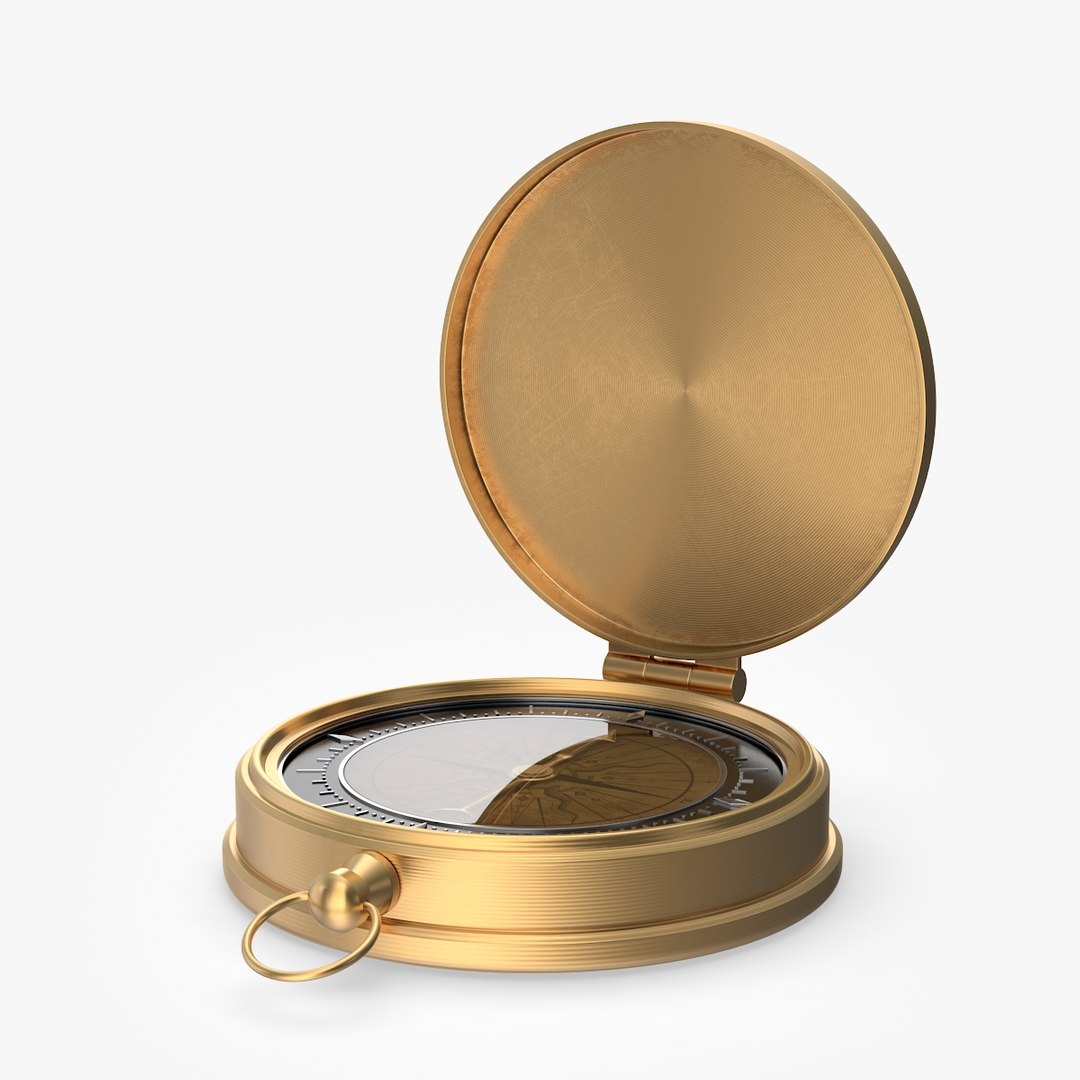 Retro Compass Model - TurboSquid 1191079