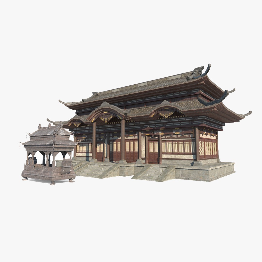Ancient Asian Architecture Temples Palaces Model - TurboSquid 2043459