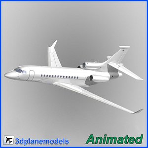 Dassault Falcon 7X Generic white