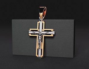 cross  3D modell for printing and CNC