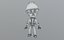 3D 12 Profession Characters model