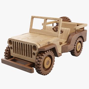 3D model Wooden Jeep Willy