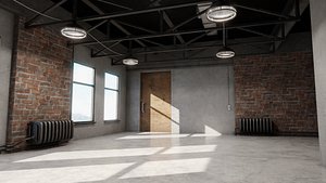 Industrial Loft with 8K and 4K Textures 3D