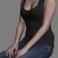 マリアカジュアルシッティング1  -  3Dヒューマンモデル