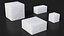 Conjunto Cúbico de Açúcar Branco