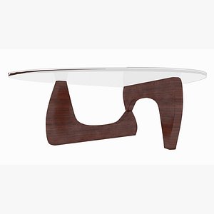 3D coffee table isamu noguchi model