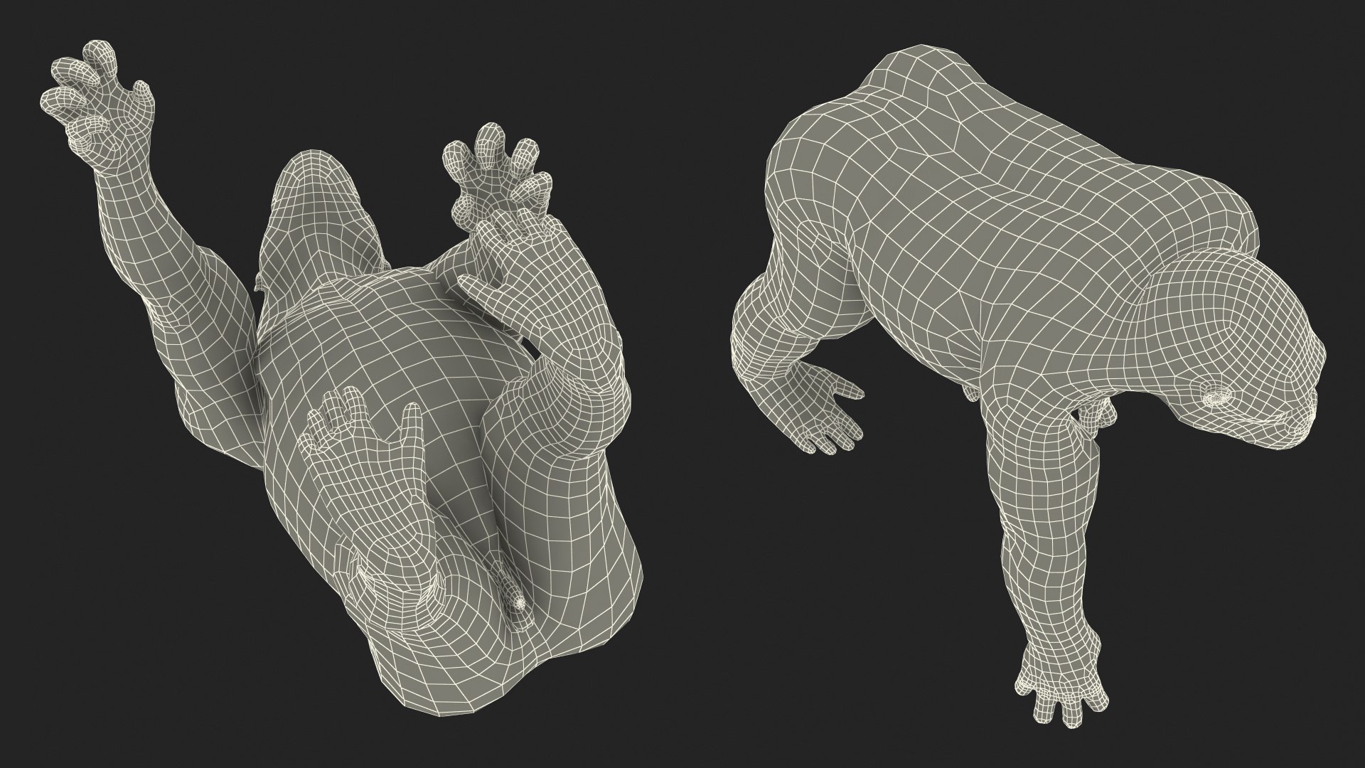 3D Eastern Gorilla Walking Pose https://p.turbosquid.com/ts-thumb/Bi/Kshk7f/Xc/easterngorillawalkingpose3dmodel029/jpg/1708661351/1920x1080/fit_q87/034a682a02257bbacd6bee1f62884bc6cfe77199/easterngorillawalkingpose3dmodel029.jpg