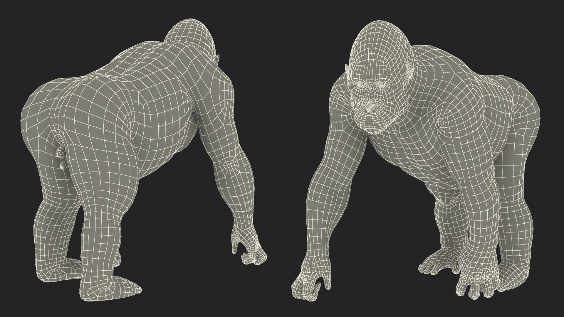 3D Eastern Gorilla Walking Pose https://p.turbosquid.com/ts-thumb/Bi/Kshk7f/Zr/easterngorillawalkingpose3dmodel028/jpg/1708661346/1920x1080/fit_q87/0c0d01dbd2bdec520b2be5be8cdabc905f281454/easterngorillawalkingpose3dmodel028.jpg