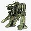 military robot 3d model