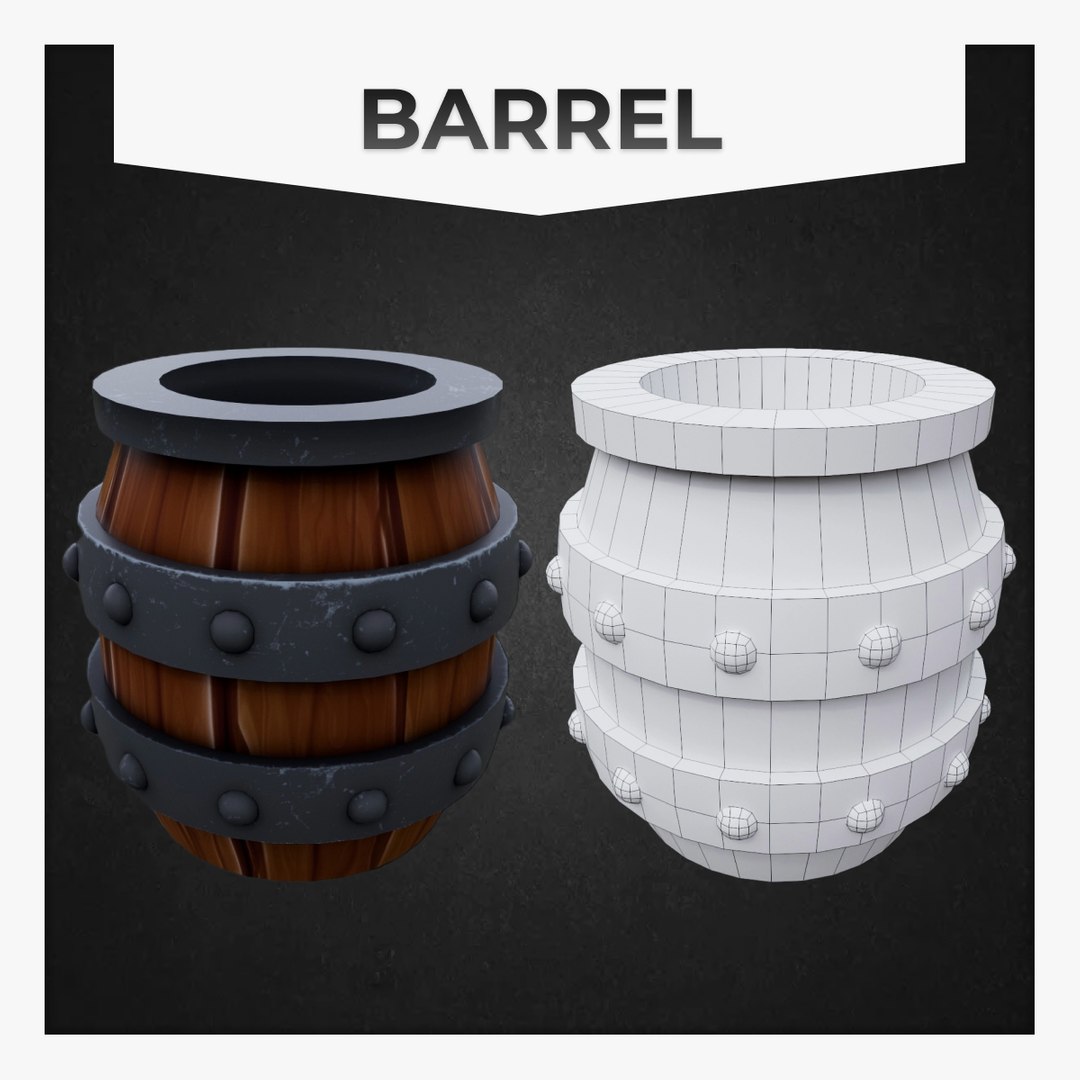 3D Barrel Model - TurboSquid 2177369