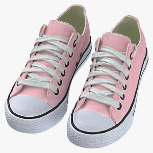 3D Women Plimsoll Shoes 01