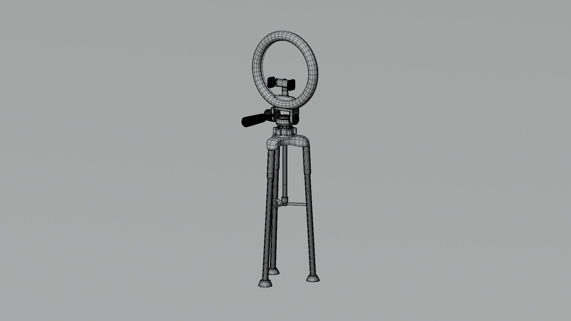 3D Tripod With Ring Light - TurboSquid 2283885