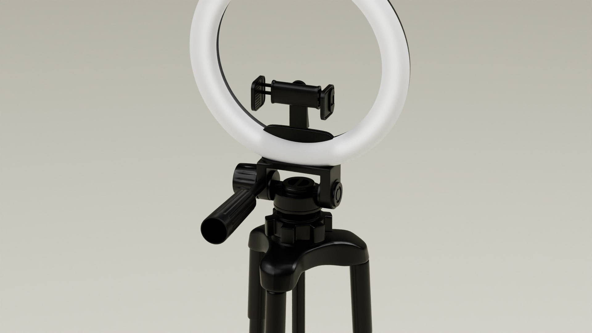 3D Tripod With Ring Light - TurboSquid 2283885