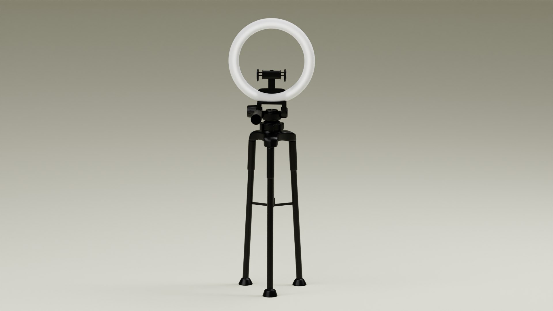3D Tripod With Ring Light - TurboSquid 2283885