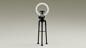 3D Tripod with Ring Light