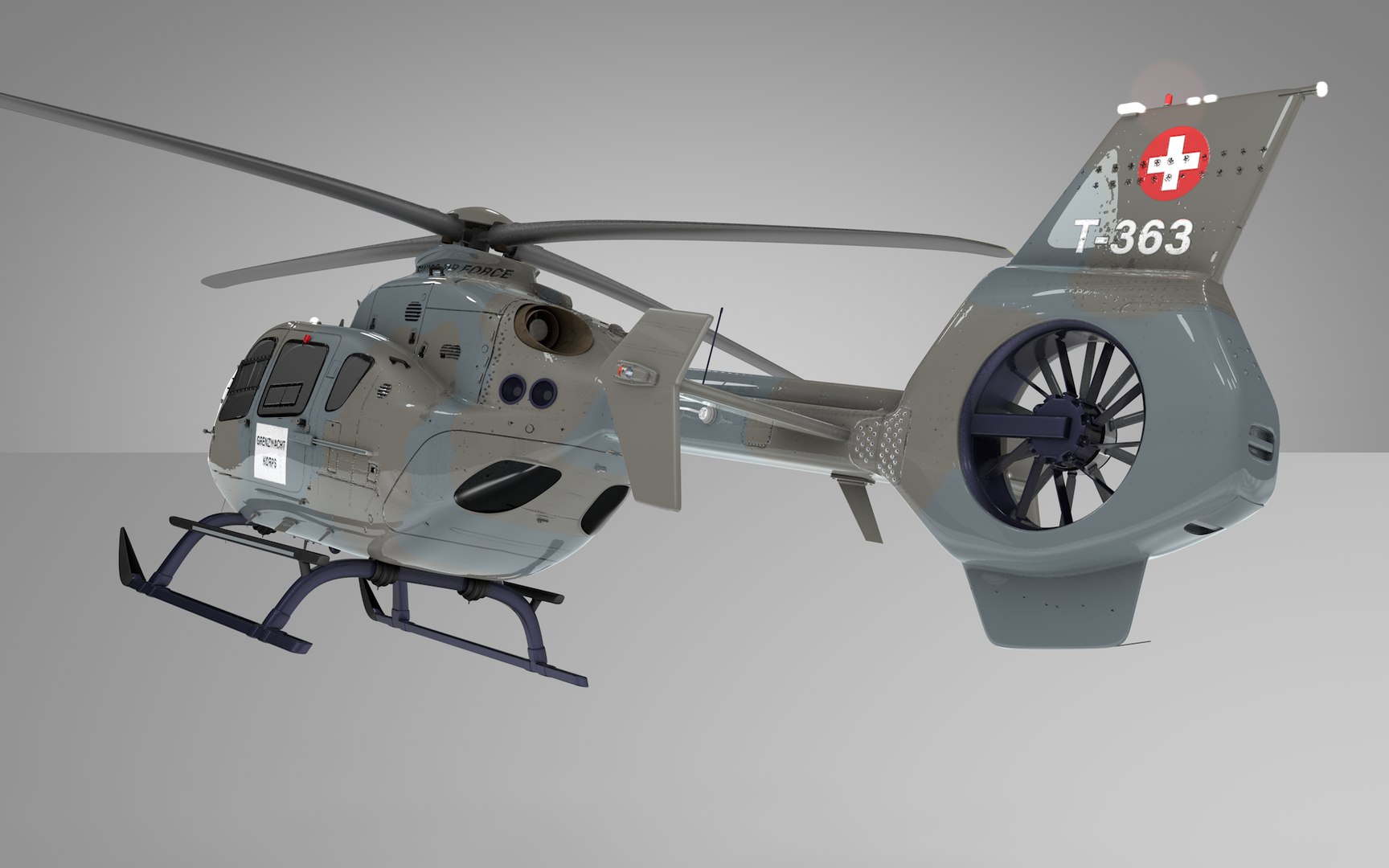 Eurocopter EC-135 SWISS AIR FORCE L1987 3D https://p.turbosquid.com/ts-thumb/Bi/R32ura/Dc/30/png/1683425246/1920x1080/fit_q87/9c7b04b820fb66873e0d748933e72aaaaea129d3/30.jpg