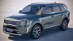 3D kia telluride 2020 model