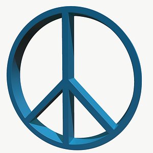 peace symbol 3D
