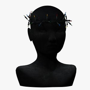 3D Crown Christmas Lights model