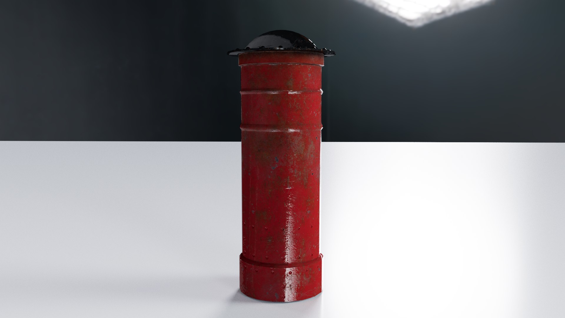 3D Rusted Indian Post Box Low Poly - TurboSquid 1959801