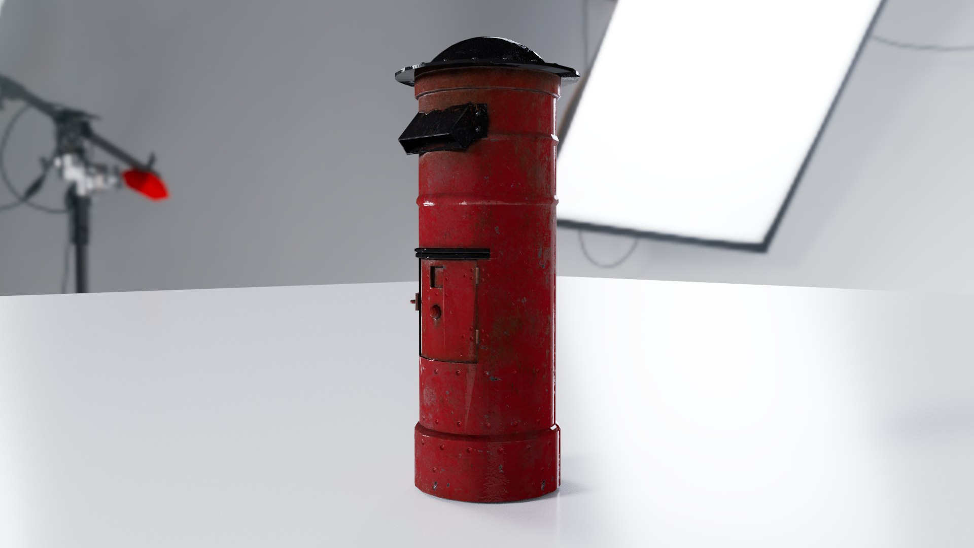 3D Rusted Indian Post Box Low Poly - TurboSquid 1959801