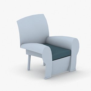interior - armchair chair stool 3D model