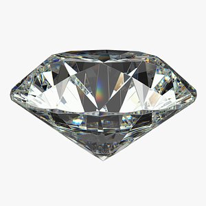 Round Diamond Brilliant Faceting Ideal Cut 3D model