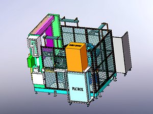 axis manipulator processing center 3D model