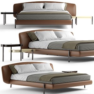 bed photorealistic 3D model