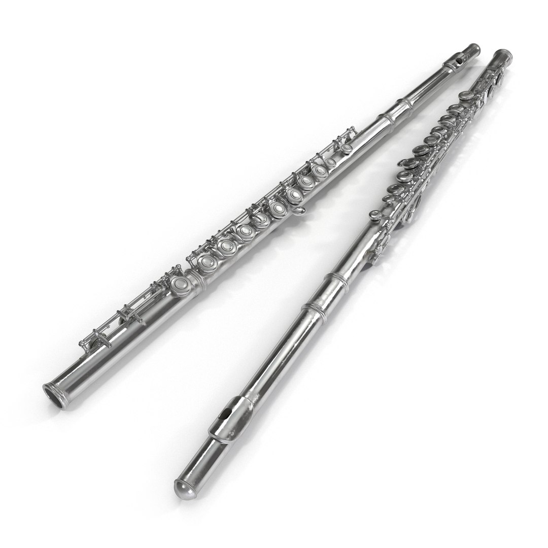 Flute 2 3D model preview