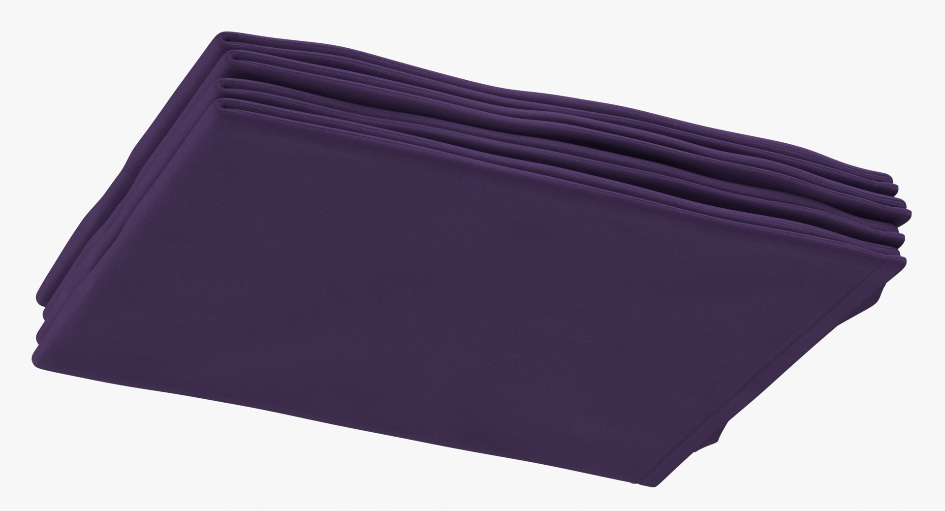 Female Crew Neck Folded Stacked Purple 3D - TurboSquid 1790928