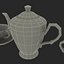3d model tea set