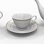 3d model tea set