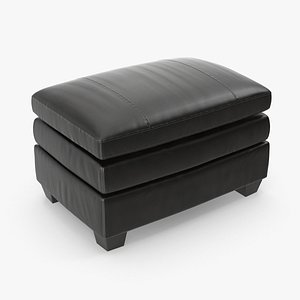 Leather Ottoman