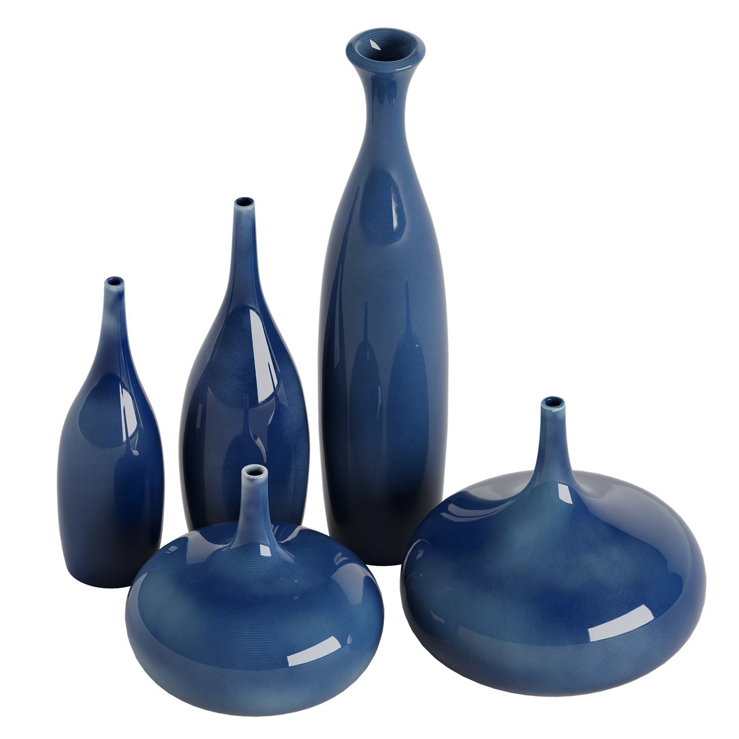 Set 5 ceramic vases 3D model - TurboSquid 2147588