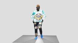 3D Funky Thief - Fully Rigged Character with Textures