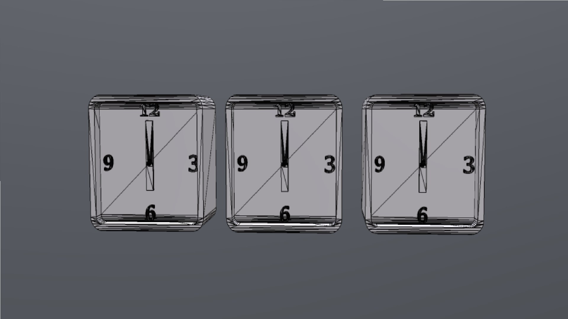 3D Clock Aesthetic Model - TurboSquid 1681525