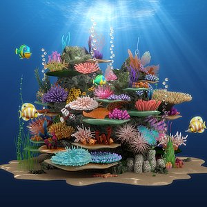 3D coral reef model