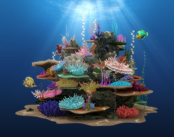 3D coral reef model - TurboSquid 1214070